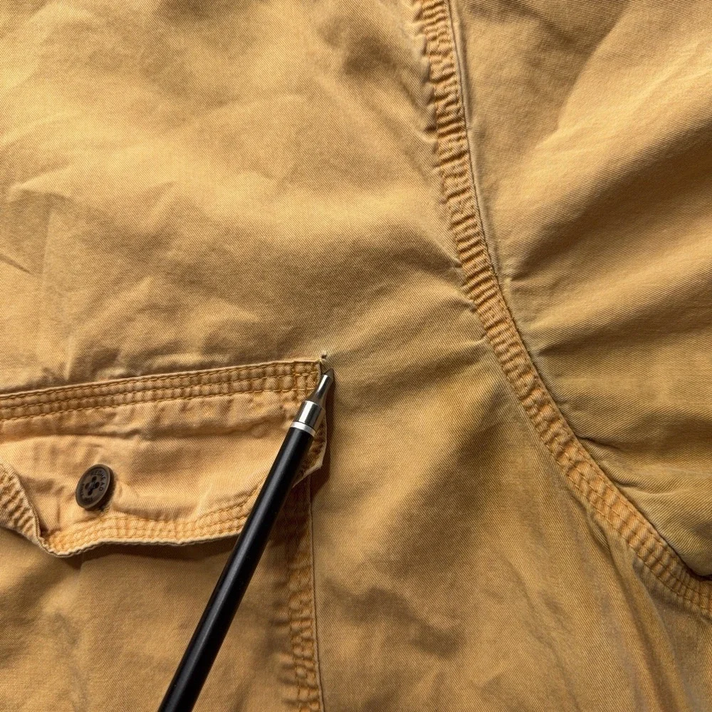 RedHead Men's XL Faded Yellow Short Sleeve Button Down Shirt Outdoors Utility - Picture 8 of 14